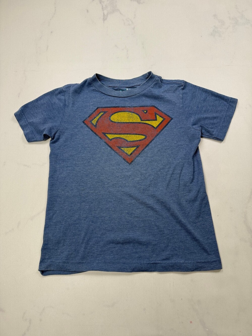 Old Navy Superman Graphic Tee Blue 90s VTG Statement Style - Boys S